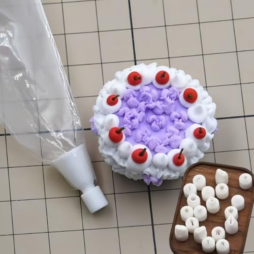 21 pieces Original Mini Clay Nozzles, Cupcake Icing Piping Kit, Hand Decorating Tips Accessories Precision Mini Tools DIY decoration - with a Converter Headand 10PCS Pastry Bags & Tips Set