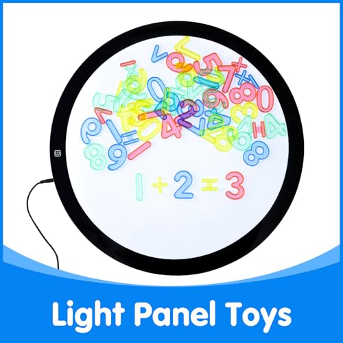 56 Pcs Translucent Numbers - Light Table Toys - style: Numbers