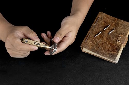OKNIFE Otacle D1 Cracked Brass 9-in-1 Small EDC Pocket Screwdriver - color: Cracked Brass