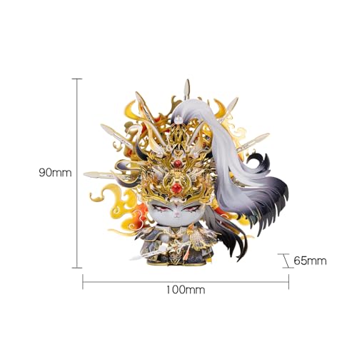 MU 3D Metal Puzzles for Adult The Cat Figure Model Series King of Sword The Emperor Kitten Kitty, Metal Models Kits Miniature Building Hobby Birthday New Year Gifts Home Office Decor Collectibles - style: The Emperor Kitty