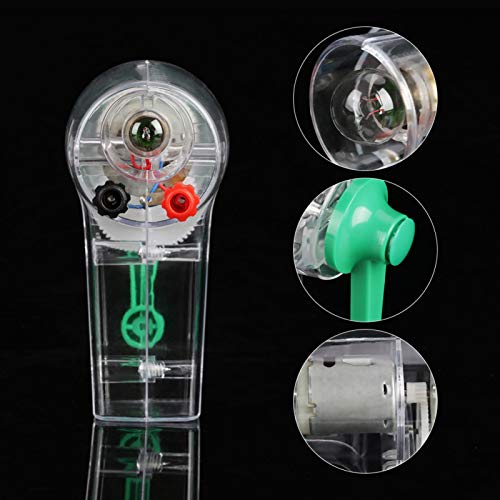 753 Hand Crank Generator,6.3V, 0.3A Hand Crank Driven Electricity Generator Mechanical Emergency Power Supply for Classroom Physics Teaching Demonstrations