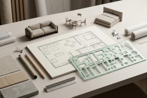 Printtoo Furniture Interior Planning Template, 2mm Acrylic Drafting Stencil - color: Series -PRTD-2414A