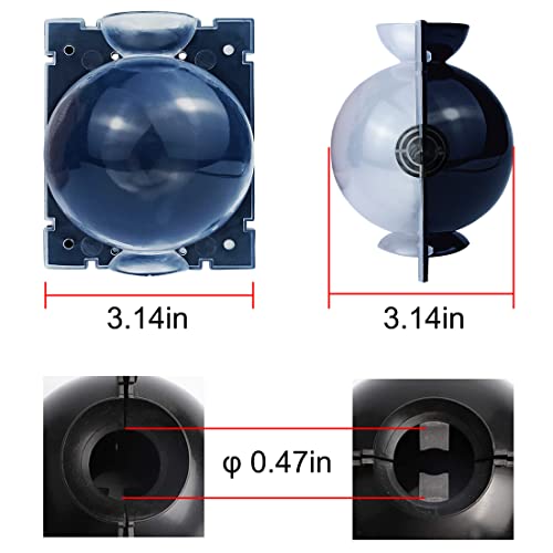MIIIM 10 PCS Air Layering Propagation Kit with Zip Ties, Reusable Half Transparent Grafting Ball, Air Layering Pods Clear, Plant Rooting Grafting Box for Fast Propagation Plants (Medium) - size: Medium