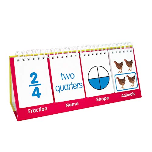 Junior Learning Fraction Flips Double-Sided Flip Stand, Grade 2-3