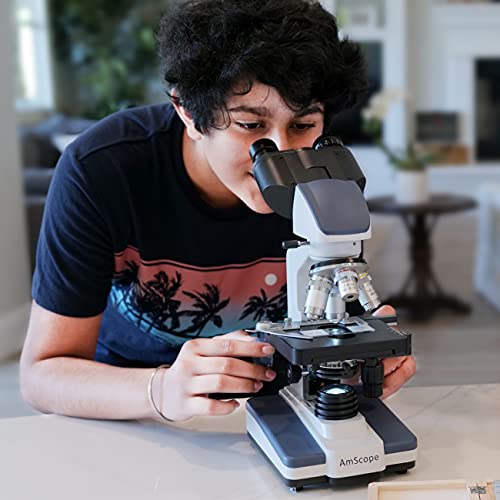 AmScope B120C-5M Binocular Compound Microscope with LED Illumination