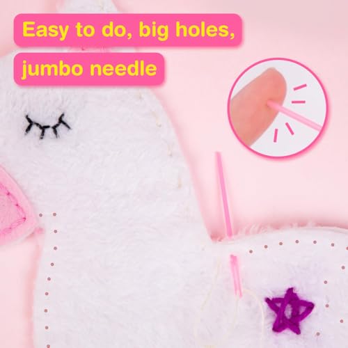 Avenir My First Sewing Kit for Kids 6-8, Unicorn Stuffed Animal Craft Set - color: Unicorn