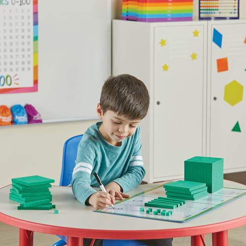 hand2mind Foam Base Ten Blocks Activity Set, 133 Pieces - style: Foam