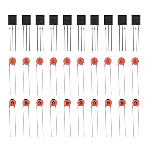 DORHEA Electronics Component Fun Kit with Power Supply Module, Jumper Wire, Precision Potentiometer, Resistor, Breadboard, Capacitor, LED, Potentiometer Compatible with Raspberry Pi