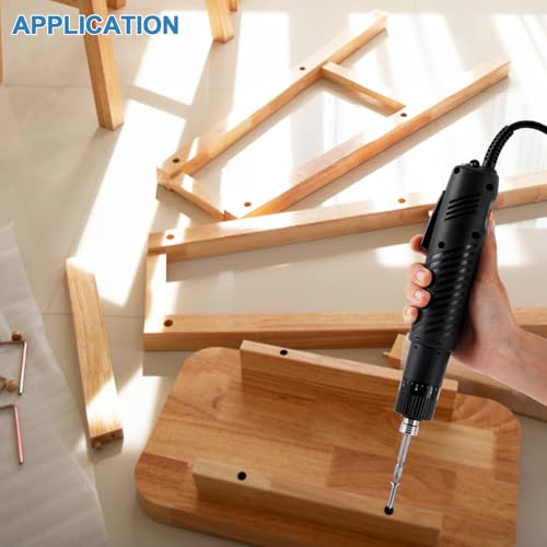 MXBAOHENG Electric Screwdriver Torque Adjustable 5mm Bit AC 110-220V - size: 101