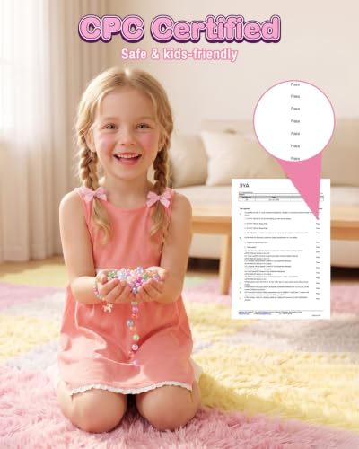 Aywewii Bracelet Making Kit, 800+PCS Beads DIY Jewelry Gift for Girls 6-12