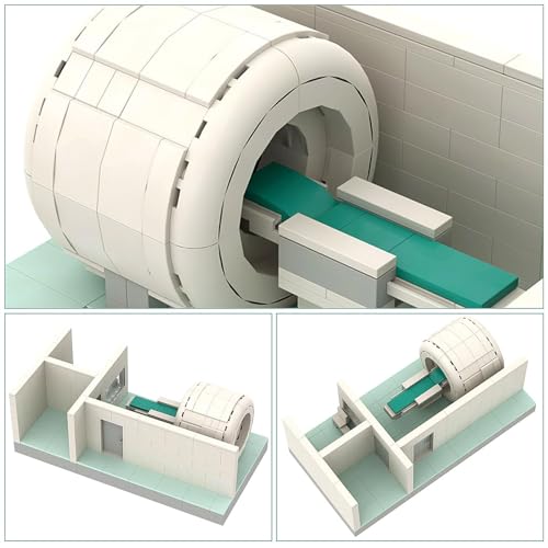 Educational Hospital Medical Machine Toy Set, MRI Scanner Model Building Blocks Set, Collectible Scene for Moc Bricks Lovers, Bedroom and Living Room Decorations, 523 Pcs