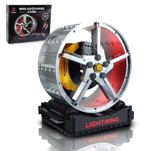 Motorized LED Race Car Wheel Hub Building Set 360°Rotate 578PCS Age 8+ - style: T2022