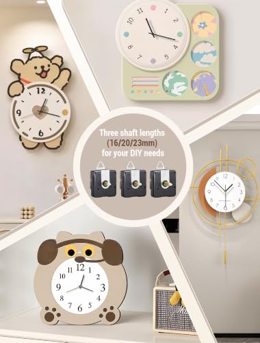 3 Pack Clock Mechanism Replacement Kit with 8 Pairs Small Hands