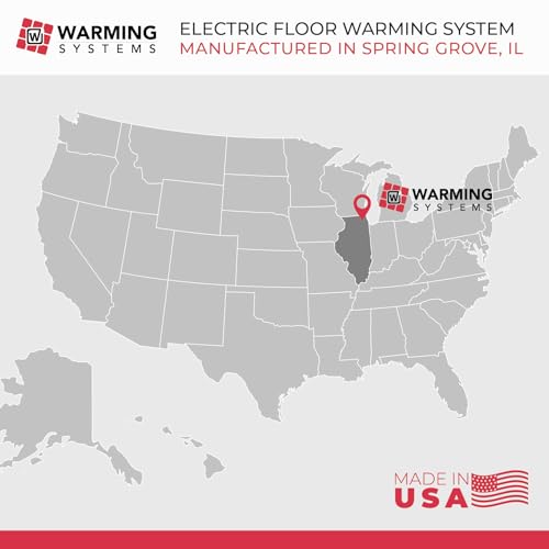 20 Sq Ft 120V Electric Floor Heating System Mat Kit - size: 20 Sq Ft (120 Volt)