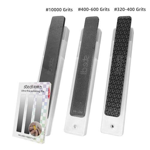 stedi Hobby Model Polishing Tools 3 PCS, Precision Glass Polishing Files - style: 3 PCS Glass Files