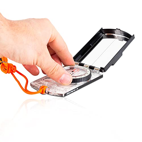 Sun Company ProSight Sighting Map Compass with Adjustable Declination - Lightweight Orienteering Baseplate Compass for Hiking, Backpacking, and Survival Navigation | Professional Grade