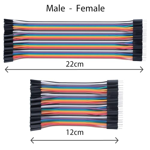 Aypzuke 10cm+20cm+30cm 360pcs Breadboard Jumper Wires Cable Kit Male to Female, Male to Male, Female to Female Compatible for Arduino Projects and Raspberry Pi - size: 10cm+20cm+30cm