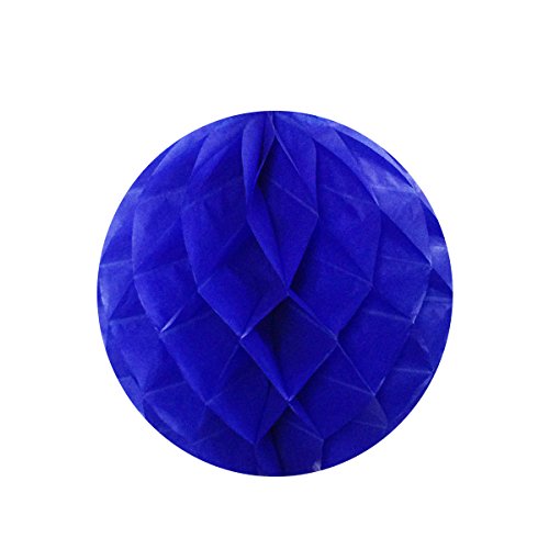 Wrapables 6" Set of 5 Tissue Honeycomb Ball Party Decorations for Weddings, Birthday Parties, Baby Showers, and Nursery Décor, Navy - color: Navy, Set of 5