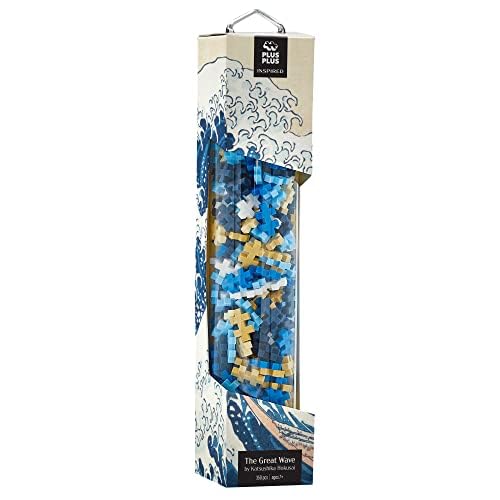 PLUS PLUS Inspired Hokusai The Great Wave- Art History Building Set 350 pc - color: Hokusai, the Great Wave