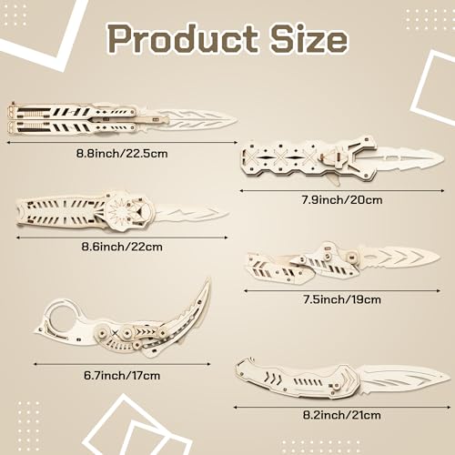 3D Wooden Puzzle for Adults - 6 Pack DIY Wood Model Puzzles Building Kits, Brain Teaser Mechanical Craft Set for Men Women Teen Game Lovers Fans Hobby Creative Gift Idea
