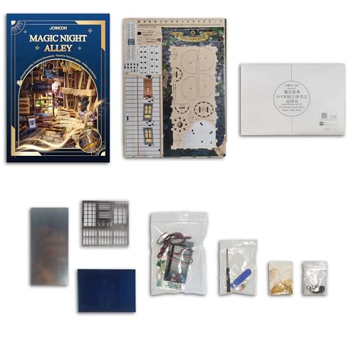 Book Nook Magic Night Alley DIY Miniature House Kit for Adults - color: Magic Night Alley