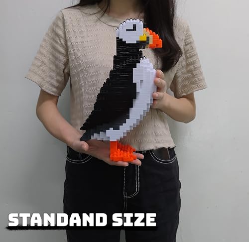 JEKCA Puffin 01S | Bird Plastic Building Blocks | Age 14+