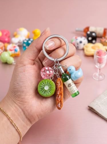 RQAYE DIY Bracelet Charms, Resin cut charms for Keychain & jewelry making