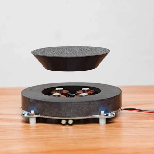 Magnetic Levitation Kit, Magnetic Levitation Display Stand, Floating Module with LED Lamp, Floating Rotating LED Tech Desk Ornament for Office, Studio, Home - Max Load Capacity 500g (1kg) - color: 1kg