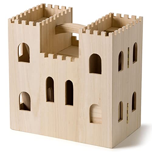 6 Pack: 12.5”; Wooden Play Castle by Make Market®