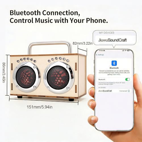 STEM Projects Kit for Kids & Adults Build Your Own Portable Wood Bluetooth Speaker Science Experiment Electronics Kit for Boys & Girls Ages 8-12 9 10 14 16-Chrome Back‑to‑School Birthday Gift - color: Chrome