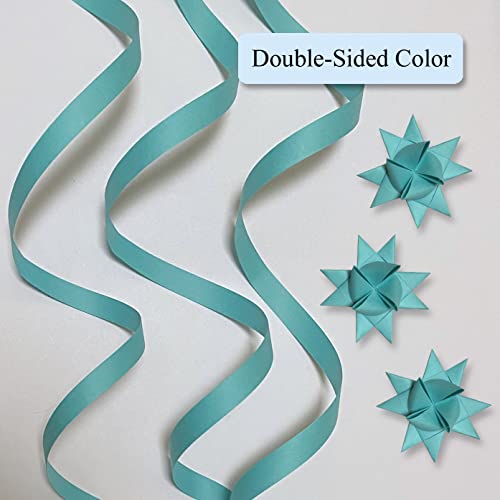 Aqua Paper Strips for Weaving Projects (Single Color Packs). Paper Strips for Moravian Stars, German Stars and Froebel Stars. 50 Strips per Pack (Aqua, 3/8 x 19 inch) - color: Aqua, size: 3/8 inch wide