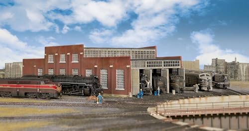 Walthers Cornerstone Series® N Scale Modern Roundhouse 3 Add-On Stalls - style: Modern Roundhouse 3 Add-On Stalls