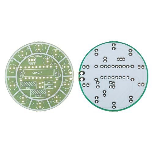 4PCS DIY CD4017 Colorful Voice Control Rotating LED Light Kit Practice Learning Electronics Training Board