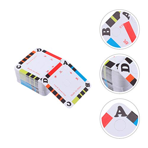 200pcs Paper Weaving Cards Tablet Weaving Kit , Cardboard Cards for Hand Loom, DIY Craft Accessory