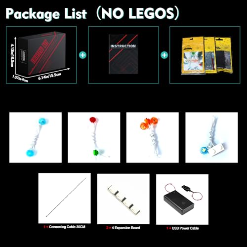 LocoLee LED Light Kit Compatible with Lego 77051 Fly with Dodo Airlines (No Models Only Light) Creative Lighting Set Accessories Compatible with Lego Fly with Dodo Airlines Set
