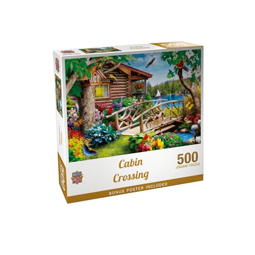 Masterpieces Cabin Crossing Jigsaw Puzzle - 500 Pieces for Adults - Ages 15+ - size: 500 Piece