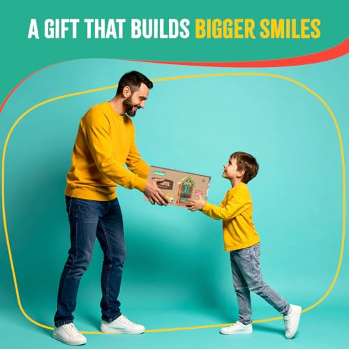 SparkJump Premium Bug Hotel Kit for Kids, Easy Wood Bug House Kits