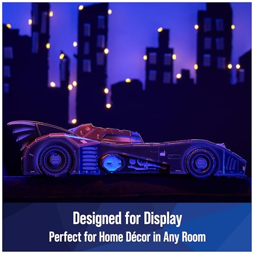 4D Build DC Comics Retro Batmobile 3D Puzzle Model Kit for Adults