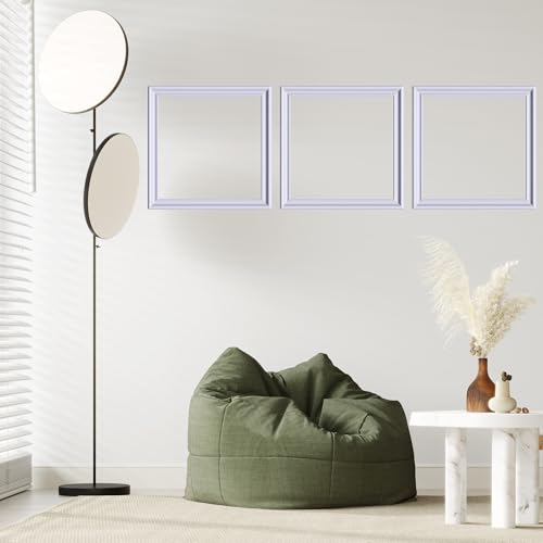 3 Set Panels Peel and Stick Premade Wainscoting Accent Wall Panels for Interior Wall Decor Easy DIY Build and Picture Frame Door Decor (11 x 11 in) - color: 11 x 11 in