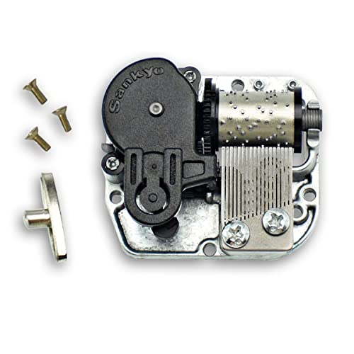 BinkeGG Play (Greensleeves) Music Box Spare Part Grey Wind Up Sankyo Musical Movement for DIY Music Boxes (65 Tunes Option) - color: 2. Grey Clockwork Musical Movement, size: Greensleeves