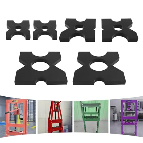 2-Pcs Shop Press Plate H Frame Hydraulic Shop Press Plate 20 Ton/44092.45 lbs
