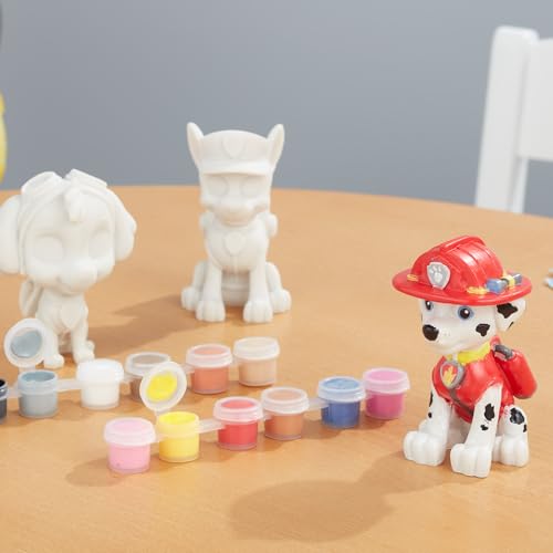 Melissa & Doug PAW Patrol Craft Kit - 3 Decorate Your Own Pup Figurines for Boys and Girls, PAW Patrol Painting Set, Activity for Birthday Parties, Ages 6+