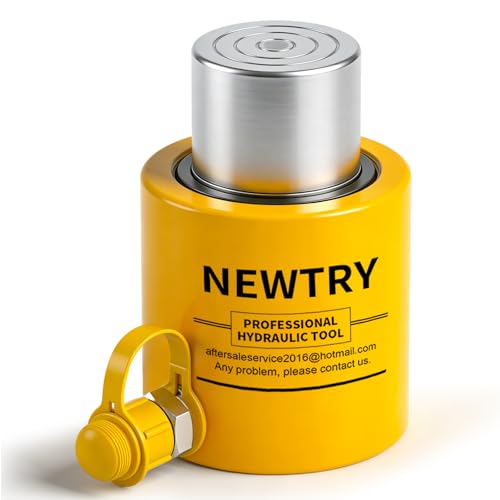 NEWTRY 30T Short Hydraulic Ram Jack, 2" Stroke Porta Power Ram Auto Retract - size: 30T