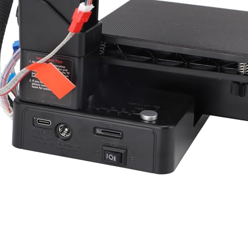 Mini FDM 3D Printer, 100x100x100mm, for Beginners, PLA/TPU - color: Black
