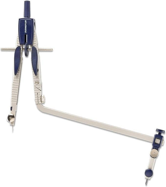STAEDTLER 553 02 Mars Comfort Compass for Drawing & Drafting with Extension Bar, 560mm Diameter (Box of 4 Pieces)
