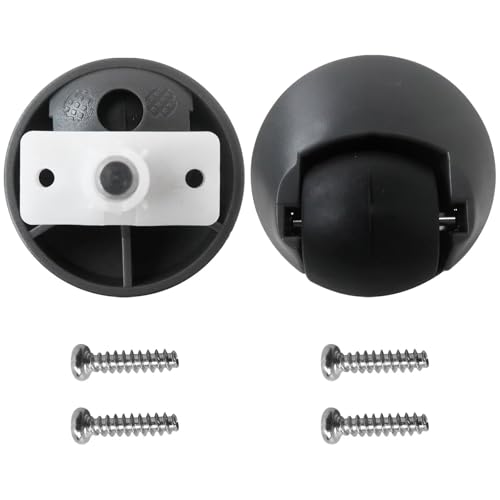 Homesweet Universal Front Caster Wheel Replacement Kit - Dual Pack Compatible for Roborock Series Including S7/S7+/Q5/Q7 Max