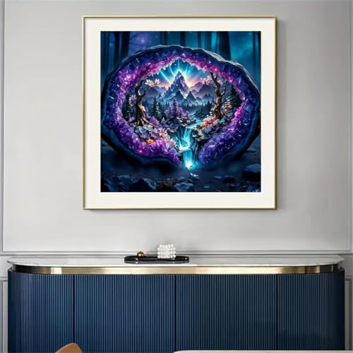 Diamond Painting Kits for Adults,Crystal Forest Landscape Diamond Art Kits - color: SH072