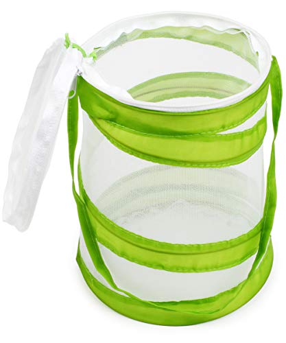 Mini Butterfly Habitat, Insect Mesh Cage, Bug Terrarium Pop Up 5.5" x 7" Tall (Pack of 4) - size: 5.5" x 7" (Pack of 4)