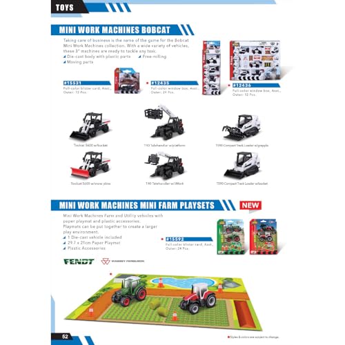 Maisto Mini Work Machines Play Mat Set Asmt.