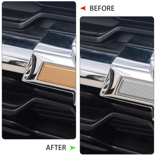QianBao Compatible with Silver Carbon Fiber 11.8" x 4" Chevy Bowtie Emblem - color: Silver